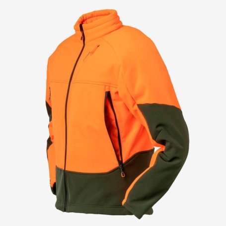 CHIRUCA CHAQUETA POLAR AKEN Softshell CORTAVIENTOS NARANJA