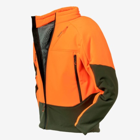 CHIRUCA CHAQUETA POLAR AKEN Softshell CORTAVIENTOS NARANJA