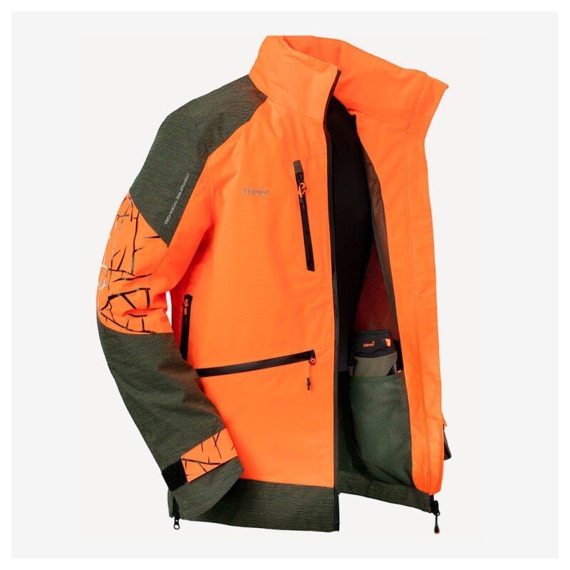 CHIRUCA CHAQUETA ISIS CH+ HI VIS MEMBRANA IMPERMEABLE VERDE / NARANJA