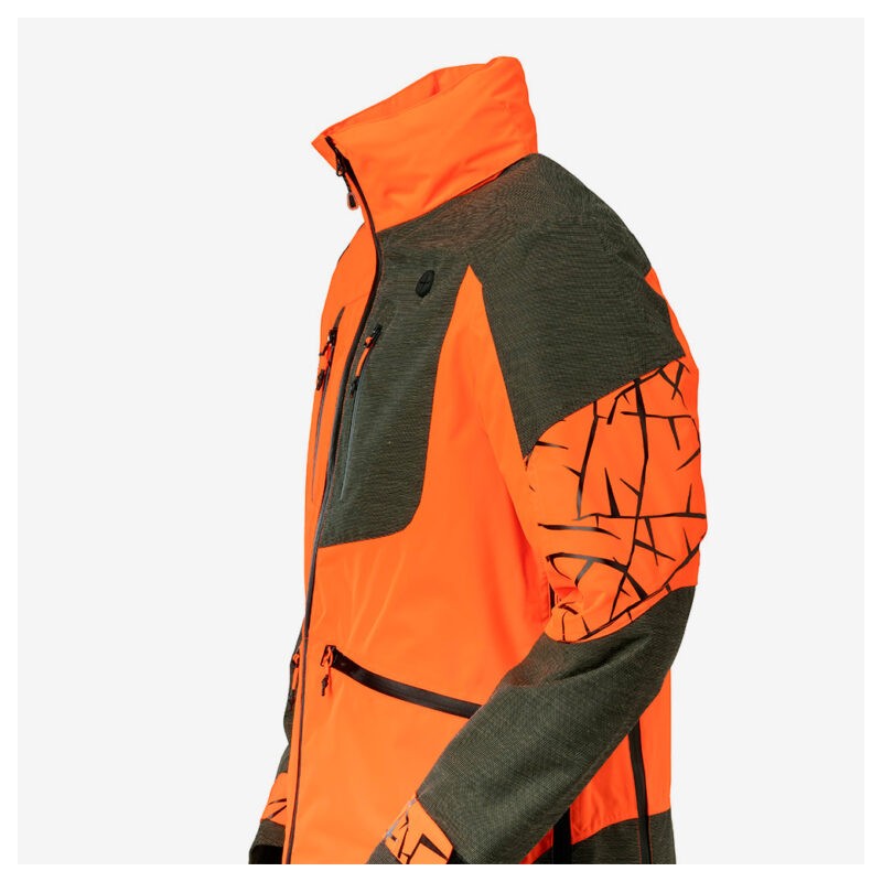 CHIRUCA CHAQUETA ISIS CH+ HI VIS MEMBRANA IMPERMEABLE VERDE / NARANJA