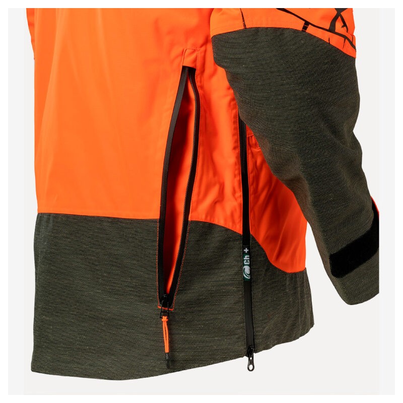 CHIRUCA CHAQUETA ISIS CH+ HI VIS MEMBRANA IMPERMEABLE VERDE / NARANJA