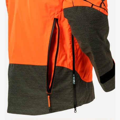 CHIRUCA CHAQUETA ISIS CH+ HI VIS MEMBRANA IMPERMEABLE VERDE / NARANJA