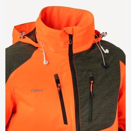 CHIRUCA CHAQUETA ISIS CH+ HI VIS MEMBRANA IMPERMEABLE VERDE / NARANJA