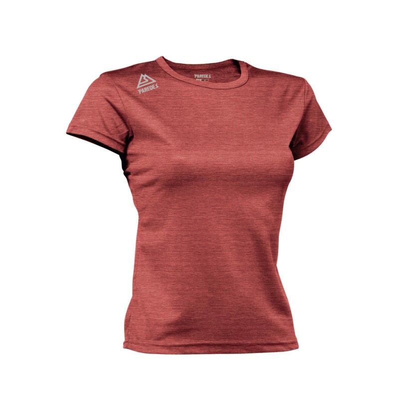 Camiseta Técnica Feminina Paredes Vermelha Jasper Red Camiseta Técnica Feminina Paredes Vermelha Jasper Red