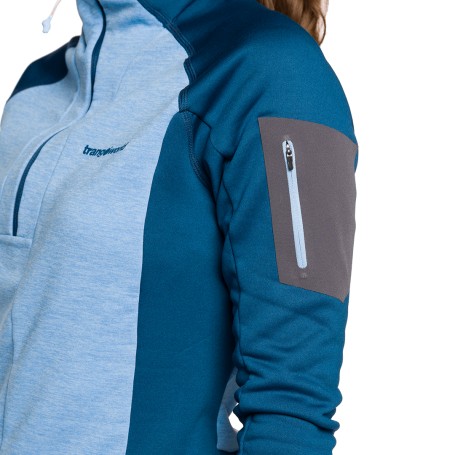 PULLOVER Trangoworld BRENTA AZUL CLARO/AZUL ESCURO