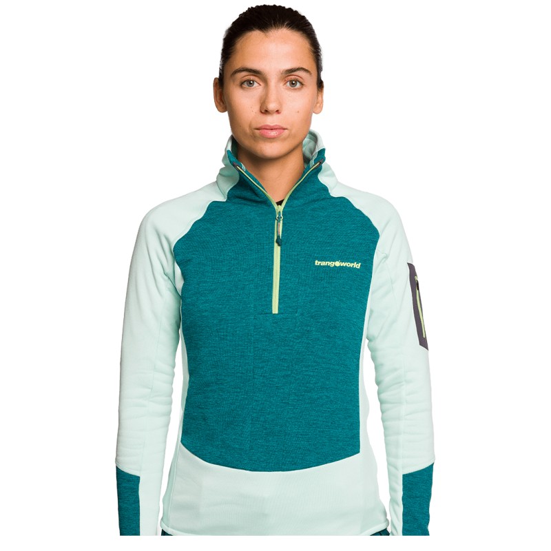 PULLOVER Trangoworld BRENTA VERDE/VERDE CLARO