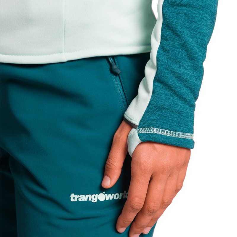 PULLOVER Trangoworld BRENTA VERDE/VERDE CLARO