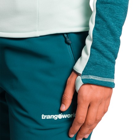 PULLOVER Trangoworld BRENTA VERDE/VERDE CLARO