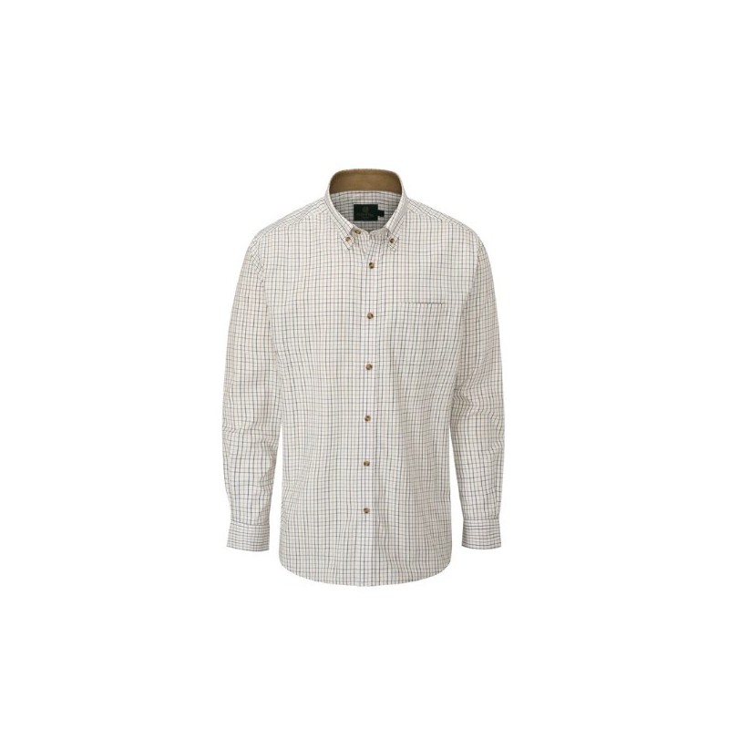 Camisa Oxford Azul Morar Xadrez Preto/Marrom Camisa Oxford Azul Morar Xadrez Preto/Marrom