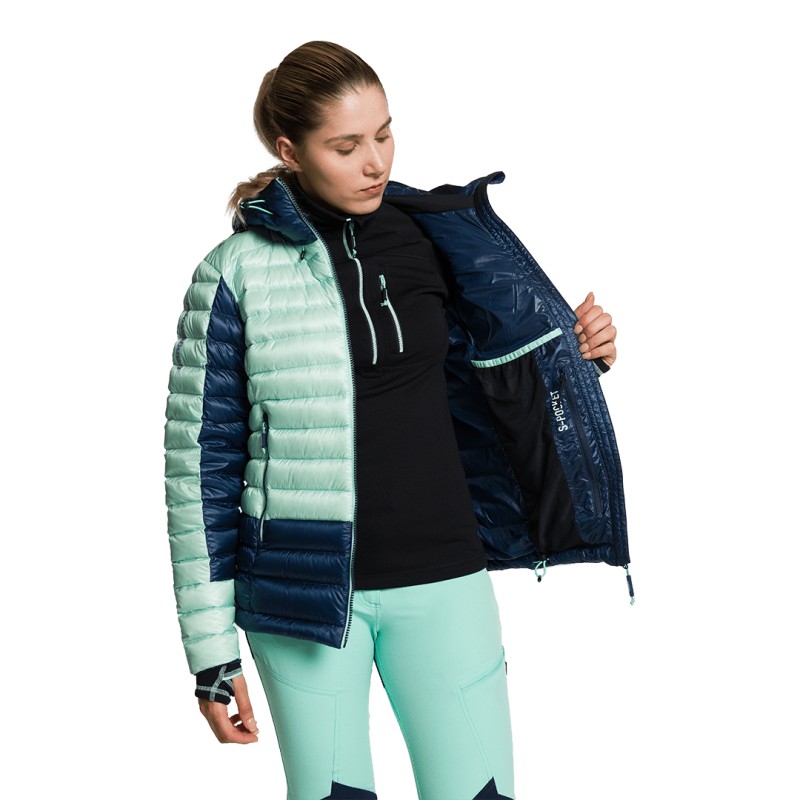 JAQUETA Trangoworld TRX2 800 WM EVO AZUL CLARO/MARINHO