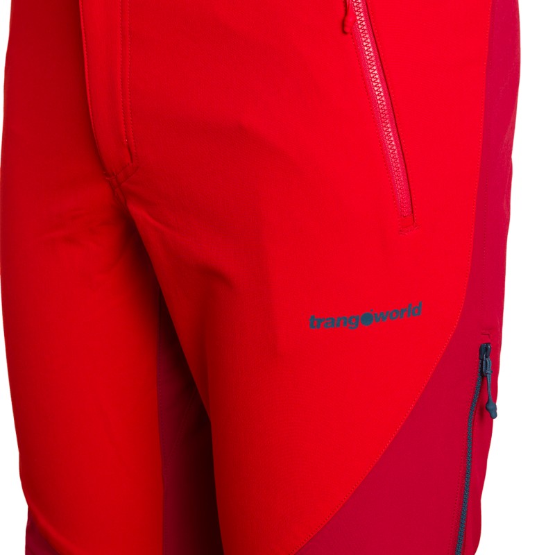 Calças compridas Trangoworld em Grisons Extreme Red/Dark Red