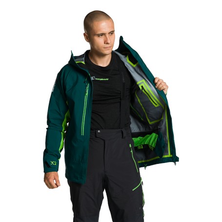 JAQUETA Trangoworld TRX2 SHELL EVO VERDE ESCURO/VERDE