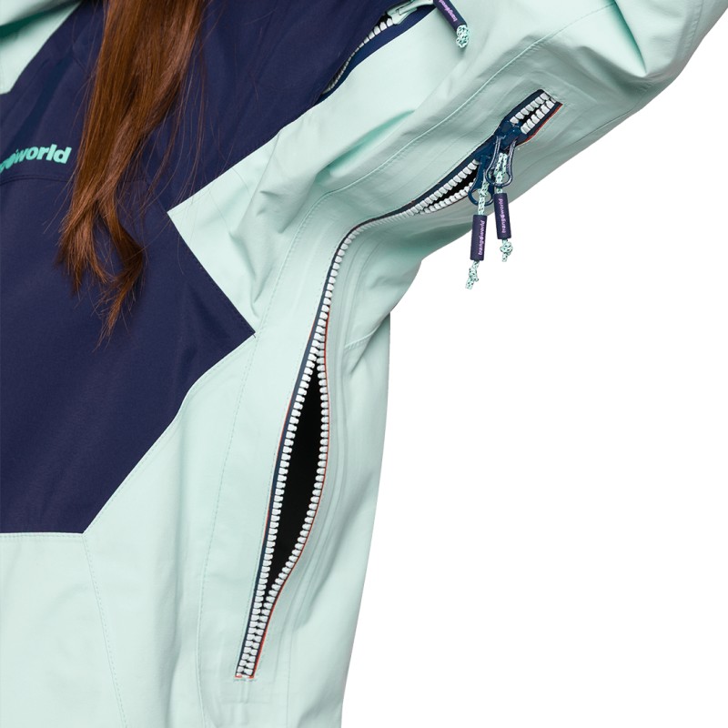 JAQUETA Trangoworld TRX2 SHELL WM EVO AZUL CLARO/MARINHO