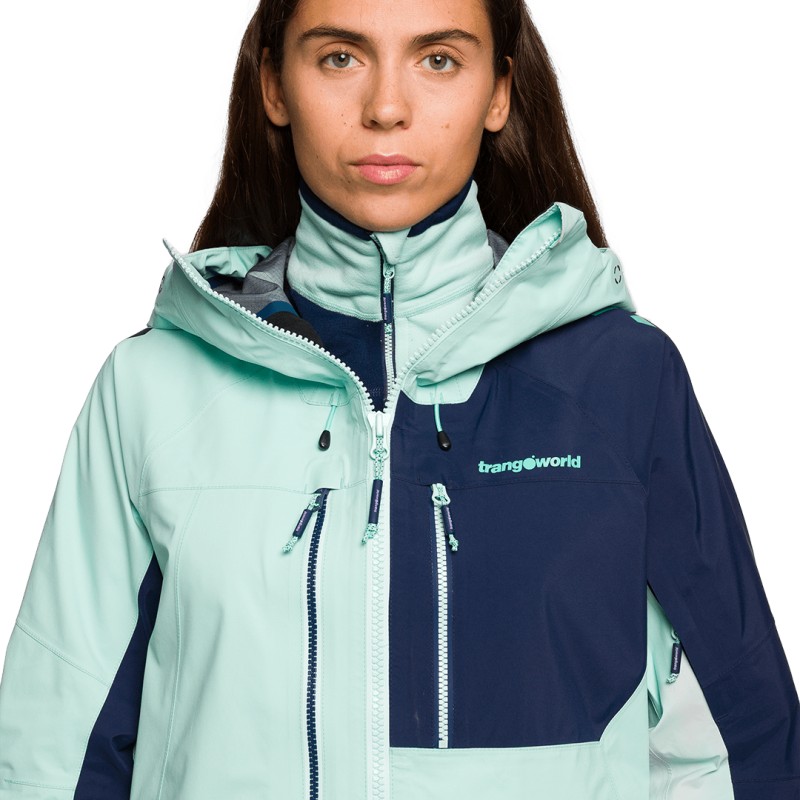 JAQUETA Trangoworld TRX2 SHELL WM EVO AZUL CLARO/MARINHO