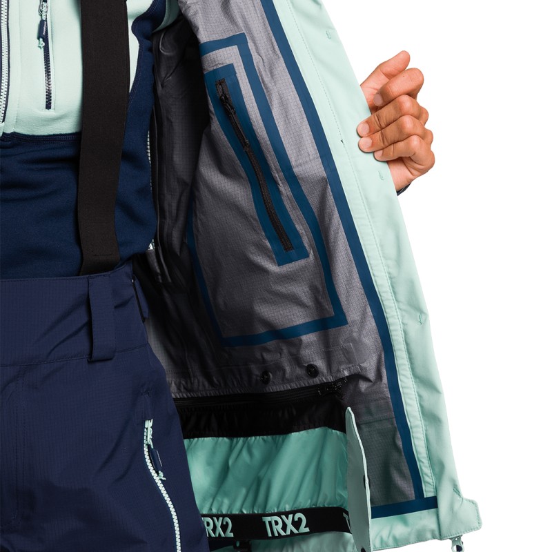 JAQUETA Trangoworld TRX2 SHELL WM EVO AZUL CLARO/MARINHO