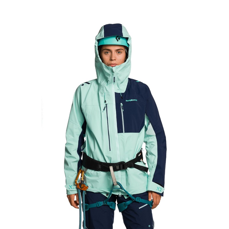 JAQUETA Trangoworld TRX2 SHELL WM EVO AZUL CLARO/MARINHO