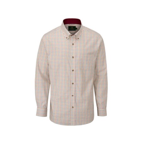 Camisa Oxford Azul Londres Tattersall Vermelha Camisa Oxford Azul Londres Tattersall Vermelha