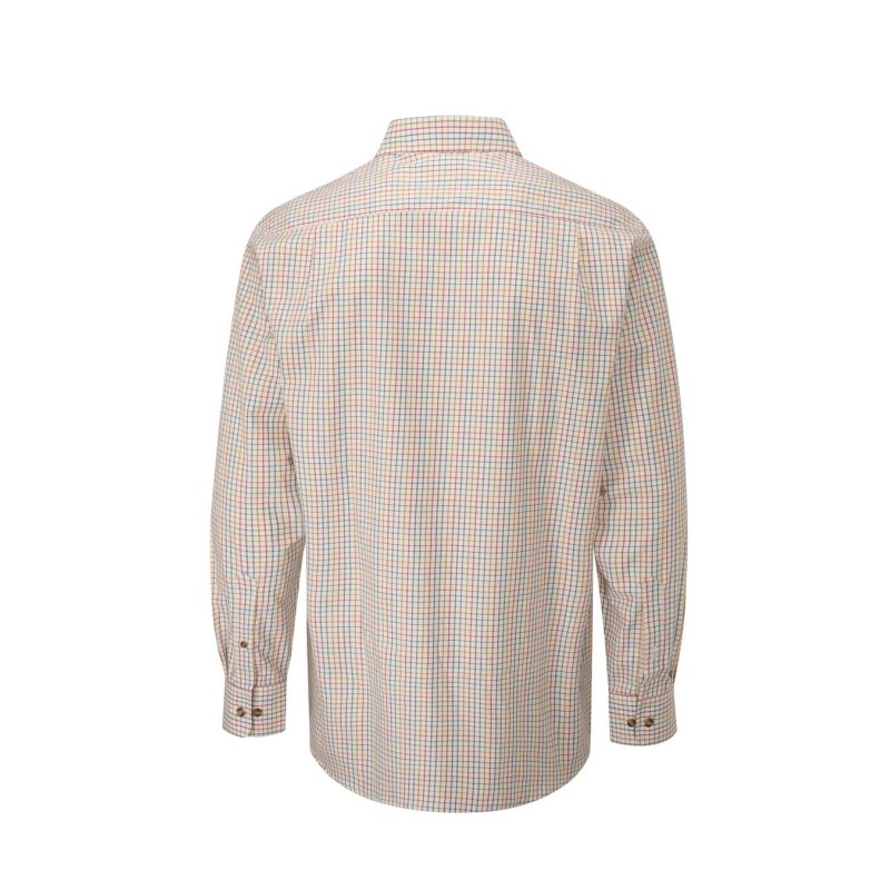 Camisa Oxford Azul Londres Tattersall Vermelha