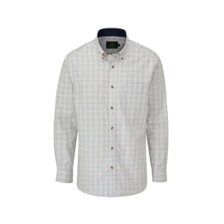 Camisa Oxford Azul Londres Tattersall Azul Marinho Camisa Oxford Azul Londres Tattersall Azul Marinho