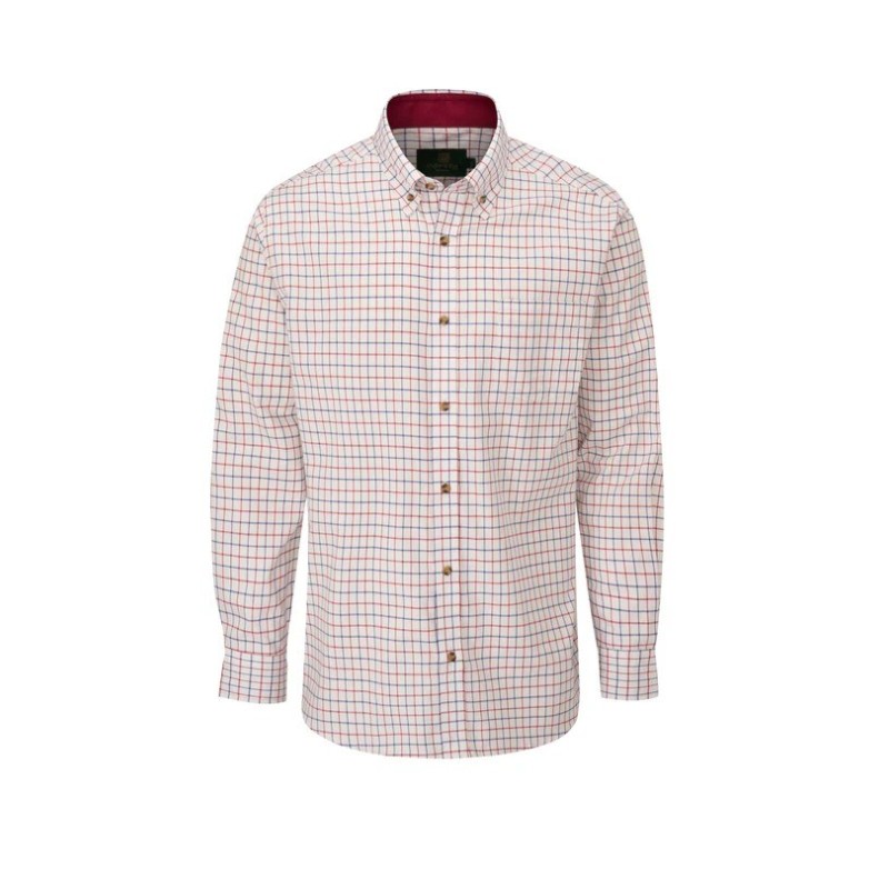 Camisa Oxford Blue Ghent Check Navy/Red Camisa Oxford Blue Ghent Check Navy/Red
