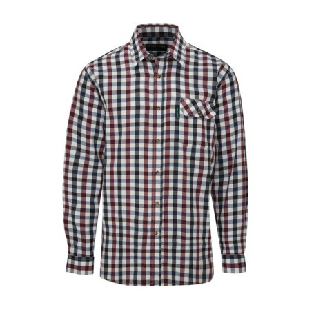 Camisa Oxford Azul Xadrez Vinho Camisa Oxford Azul Xadrez Vinho