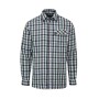 Camisa Oxford Azul Xadrez Verde