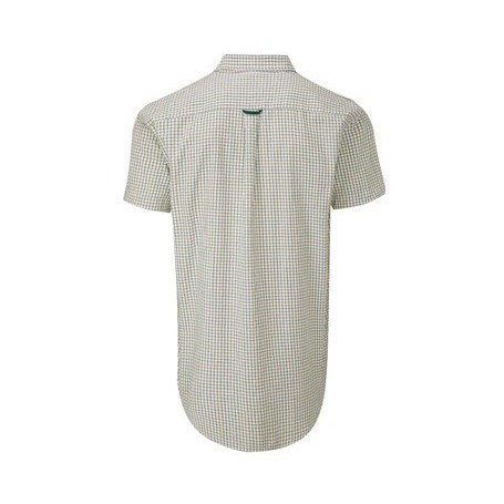 Camisa de manga curta Oxford Blue London Tattersall Green