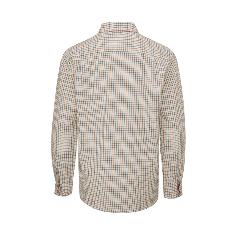 Camisa Oxford Azul Feminina London Tattersall Vermelha