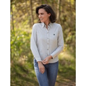 Camisa Oxford Blue Ladies London Tattersall Green