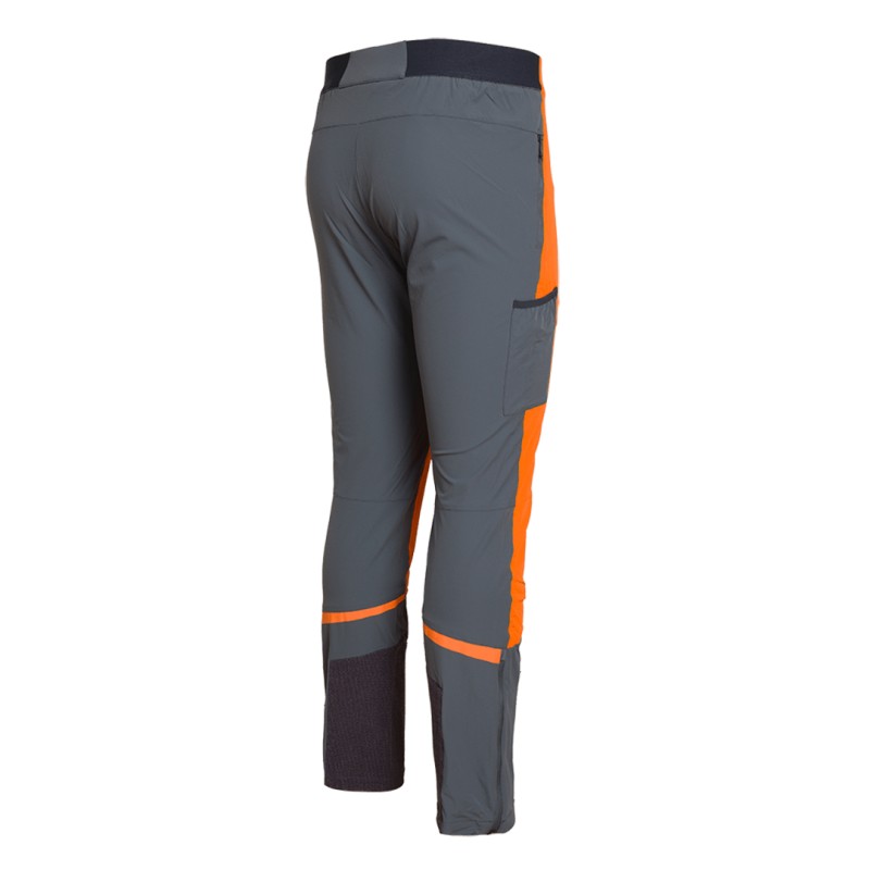 Trangoworld PANT. LARGO MALGUERA NARANJA/GRIS