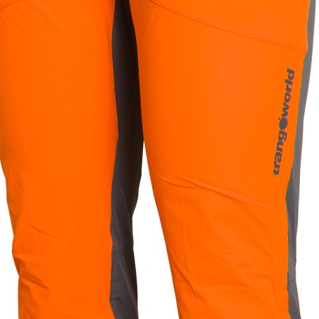 Trangoworld PANT. LARGO MALGUERA NARANJA/GRIS
