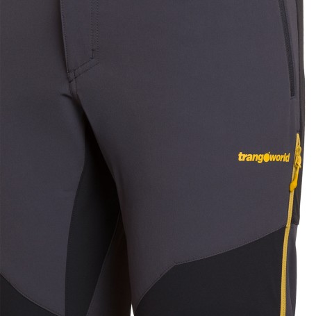 Trangoworld PANT. LARGO LINARD ANTRACITA/NEGRO