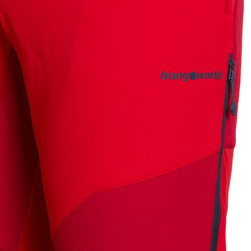 Trangoworld PANT. LARGO LINARD ROJO/ROJO OSCURO