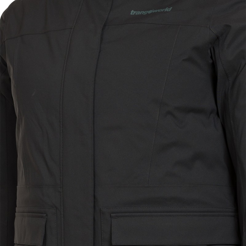 Trangoworld PARKA GOSFORD TÉRMICA PRETA
