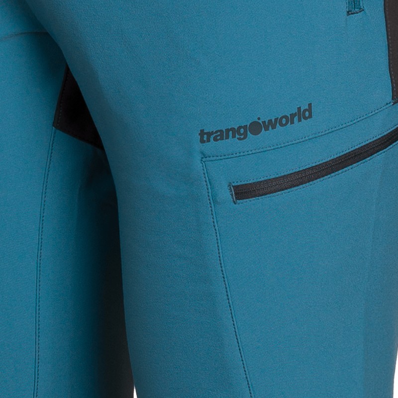 Trangoworld PANT. LARGO AYSEN 002 AZUL CLARO/ANTRACITA