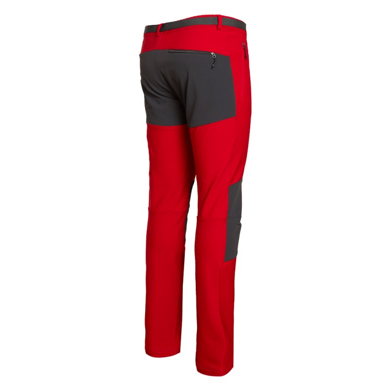 Trangoworld PANT. LARGO AYSEN 003 ROJO/ANTRACITA