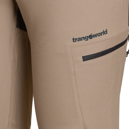 Trangoworld PANT. LARGO AYSEN 003 BEIGE/ANTRACITA