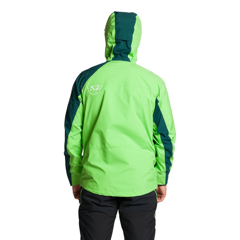 Trangoworld CHAQUETA TRX2 SHELL LT EVO VERDE/VERDE OSCURO