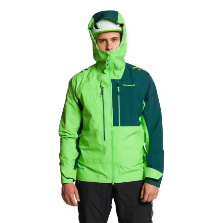 Trangoworld CHAQUETA TRX2 SHELL LT EVO VERDE/VERDE OSCURO