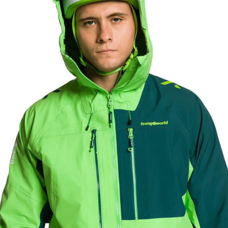 Trangoworld CHAQUETA TRX2 SHELL LT EVO VERDE/VERDE OSCURO