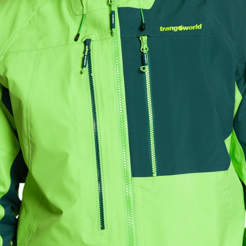 Trangoworld CHAQUETA TRX2 SHELL LT EVO VERDE/VERDE OSCURO