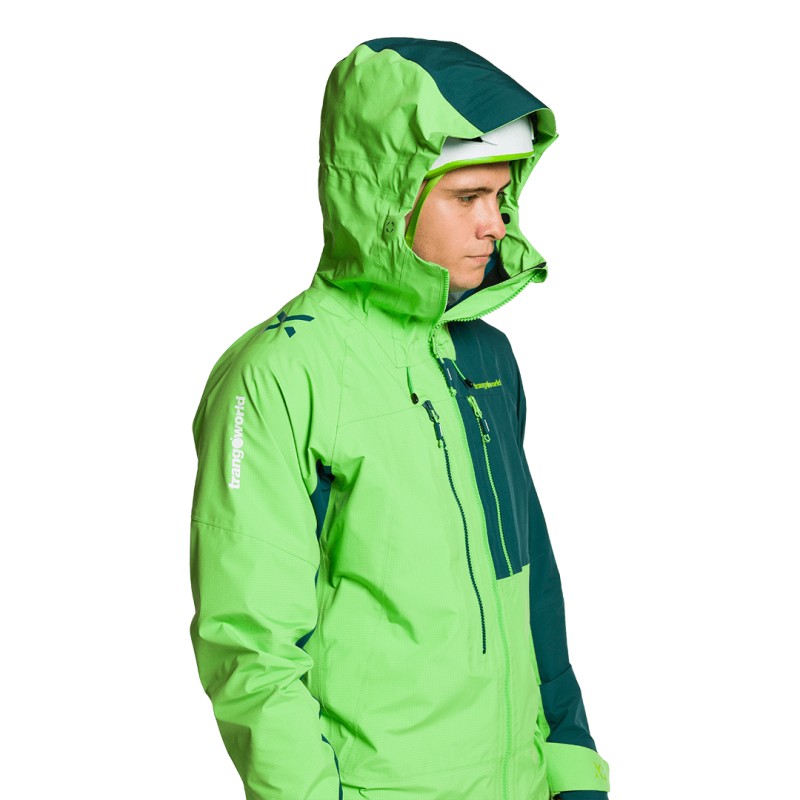 Trangoworld CHAQUETA TRX2 SHELL LT EVO VERDE/VERDE OSCURO