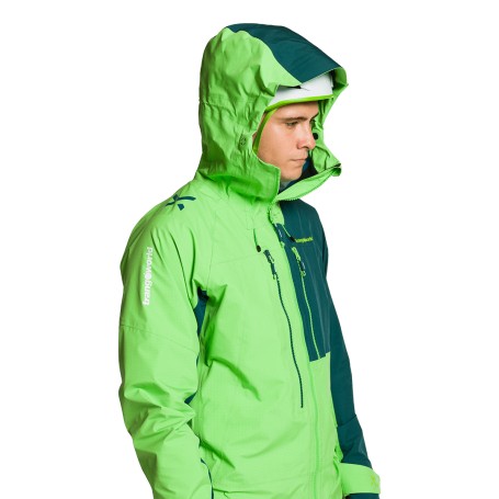 Trangoworld CHAQUETA TRX2 SHELL LT EVO VERDE/VERDE OSCURO