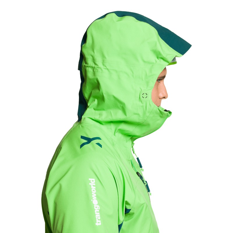 Trangoworld CHAQUETA TRX2 SHELL LT EVO VERDE/VERDE OSCURO