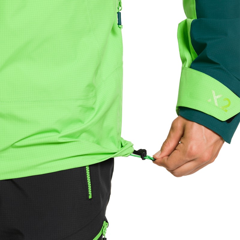 Trangoworld CHAQUETA TRX2 SHELL LT EVO VERDE/VERDE OSCURO