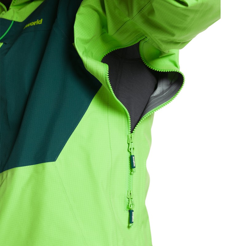 Trangoworld CHAQUETA TRX2 SHELL LT EVO VERDE/VERDE OSCURO
