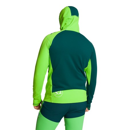 Trangoworld CHAQUETA TRX2 HYBRID LT EVO VERDE OSCURO/VERDE