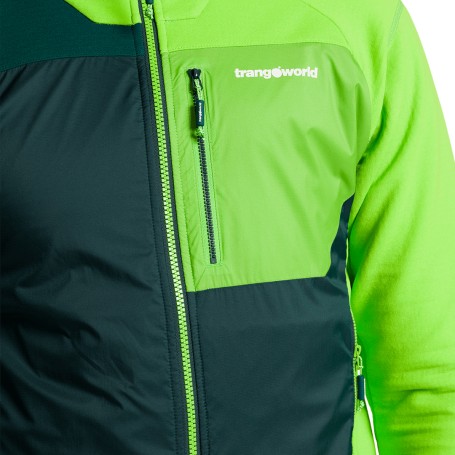 Trangoworld CHAQUETA TRX2 HYBRID LT EVO VERDE OSCURO/VERDE