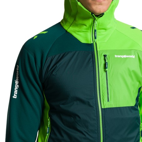 Trangoworld CHAQUETA TRX2 HYBRID LT EVO VERDE OSCURO/VERDE