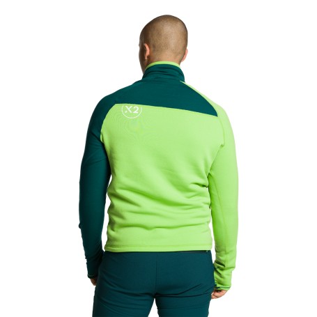 Trangoworld PULLOVER TRX2 STRETCH EVO VERDE/VERDE OSCURO